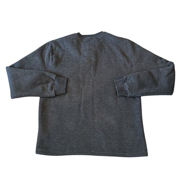 Coleman Men's Grey Sherpa Lined Waffle Henley Pullover Shirt Size L - Picture 3 of 8